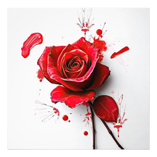 The Versatility of Blooming Roses in Art Fotodruck (Vorne)