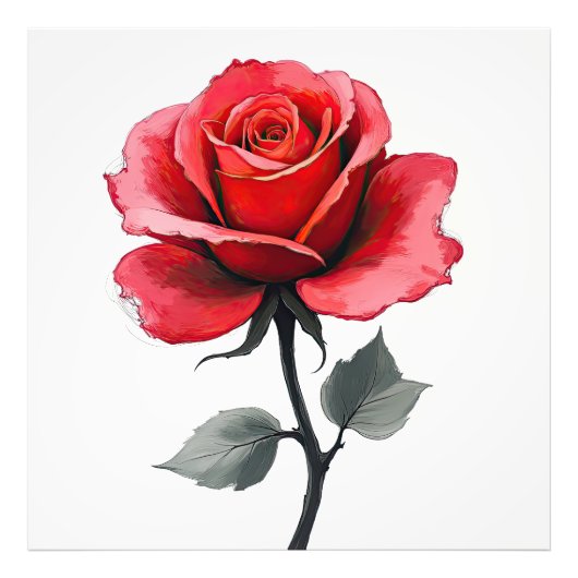 The Versatility of Blooming Roses in Art Fotodruck (Vorne)
