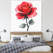 The Versatility of Blooming Roses in Art Leinwanddruck (Insitu (Schlafzimmer))