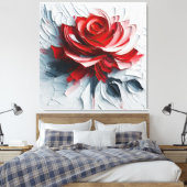 The Versatility of Blooming Roses in Art Leinwanddruck (Insitu (Schlafzimmer))