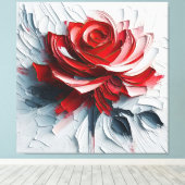 The Versatility of Blooming Roses in Art Leinwanddruck (Insitu (Holzboden))