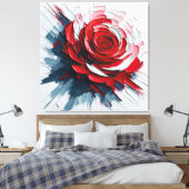 The Versatility of Blooming Roses in Art Leinwanddruck (Insitu (Schlafzimmer))