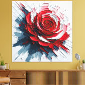 The Versatility of Blooming Roses in Art Leinwanddruck (Insitu (Wohnzimmer))