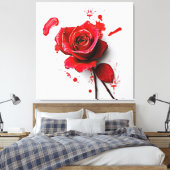 The Versatility of Blooming Roses in Art Leinwanddruck (Insitu (Schlafzimmer))