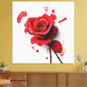 The Versatility of Blooming Roses in Art Leinwanddruck (Insitu (Wohnzimmer))