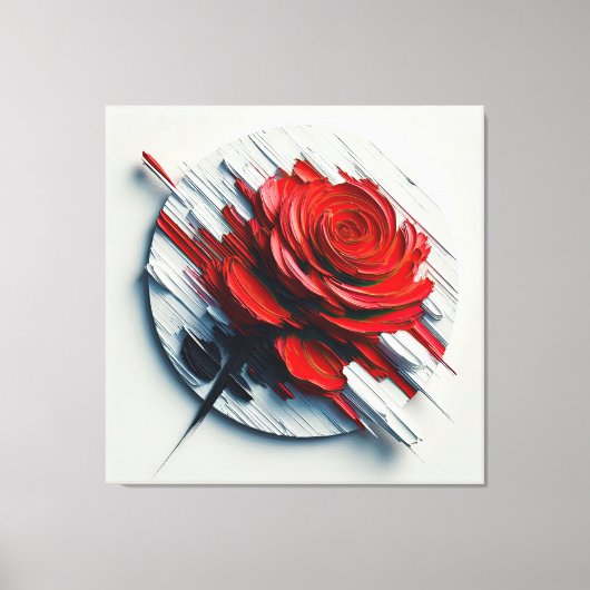 The Versatility of Blooming Roses in Art Leinwanddruck (Vorderseite)