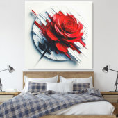 The Versatility of Blooming Roses in Art Leinwanddruck (Insitu (Schlafzimmer))