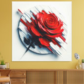 The Versatility of Blooming Roses in Art Leinwanddruck (Insitu (Wohnzimmer))