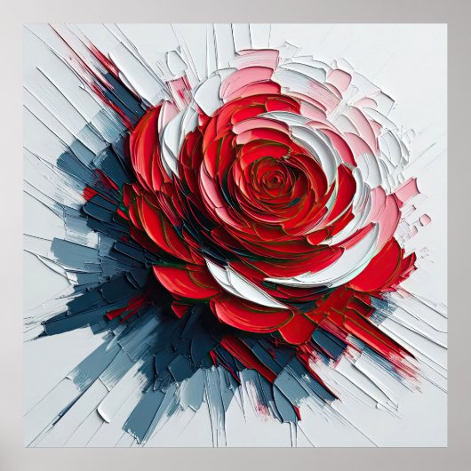 The Versatility of Blooming Roses in Art Poster (Vorne)