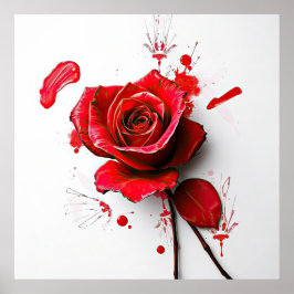 The Versatility of Blooming Roses in Art Poster