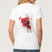 The Versatility of Blooming Roses in Art T-Shirt (Rückseite)