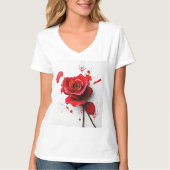 The Versatility of Blooming Roses in Art T-Shirt (Vorderseite)