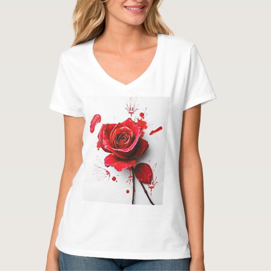 The Versatility of Blooming Roses in Art T-Shirt (Vorderseite)