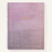 The Verse | Custom Mauve & Gold Poet Notebook Notizblock (Vorderseite)