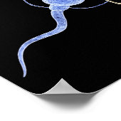 The Very First Cture Of Me Funny Sperm Holding Bee Poster (Ecke)