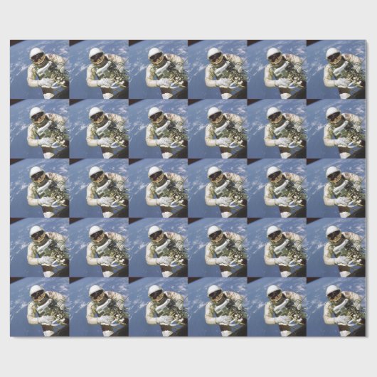 The Very First U.S. Spacewalk - 3. Juni 1965 Geschenkpapier (Flach)