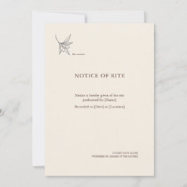 The Vessel- Minimalist Sacrement Announcement  Ankündigung