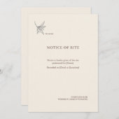 The Vessel- Minimalist Sacrement Announcement  Ankündigung (Vorne/Hinten)