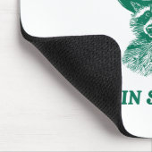 The Vibes Are In Shambles Sarcastic Funny Raccoon Mousepad (Ecke)