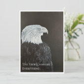 The View Changes Everything Adler Karte (Stehend Vorderseite)