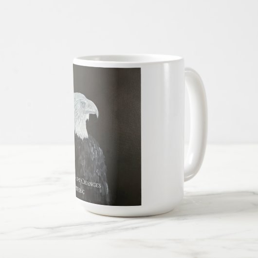 The View Changes Everything Eagle Card Kaffeetasse (VorderseiteRechts)