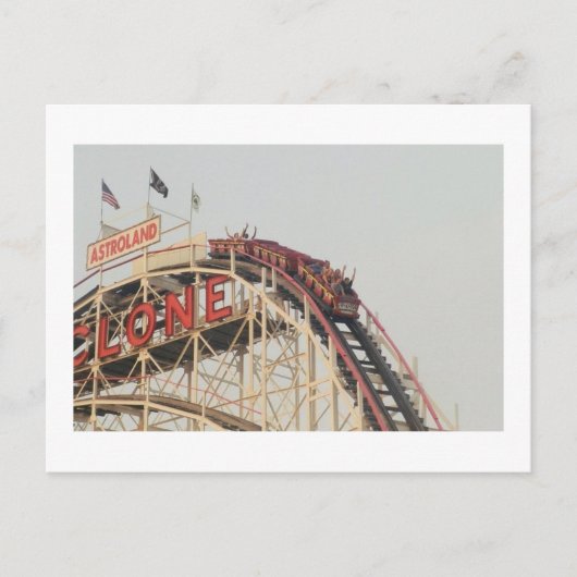 "The View from top" (Coney is., NY) Postkarte (Vorderseite)