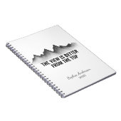 The View Is Better From The Top I Personalized Notizblock (Rechte Seite)