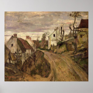 The Village Road, Auvers, c.1872-73 Poster
