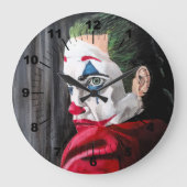 The Villain Painting by Alfred Fox Große Wanduhr (Vorderseite)