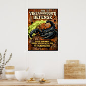 The Vinegaroon’s Defense Scorpion Art Poster (Küche)