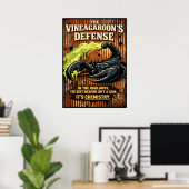 The Vinegaroon’s Defense Scorpion Art Poster (Heimbüro)