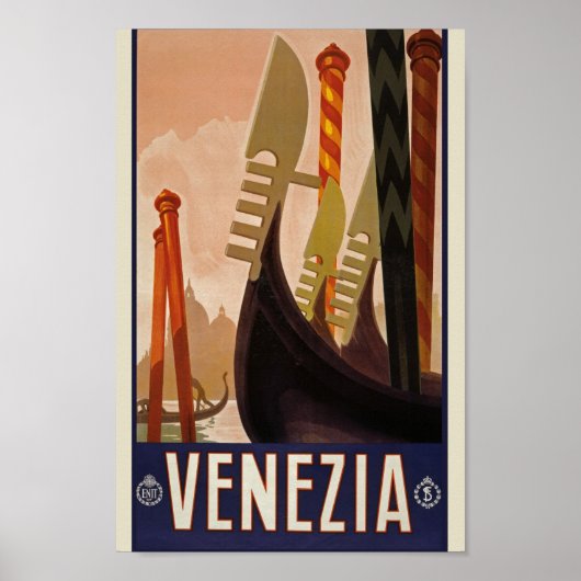 The Vintage Venice Travel Poster (Vorne)