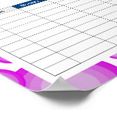 The Violet 70's year Styling Timetable Poster (Ecke)