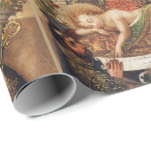 The Virgin Adoring the Christ Child at Christmas Geschenkpapier (Rolleneckpunkt)