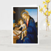 The Virgin and Child, Sandro Botticelli Karte (Gelbe Blume)