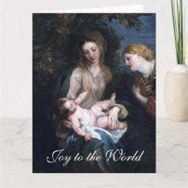 The Virgin Mary and Baby Jesus Christmas Greetings Karte