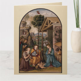 The Virgin Mary and Baby Jesus Christmas Greetings Karte