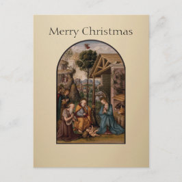 The Virgin Mary and Baby Jesus Christmas Greetings Postkarte