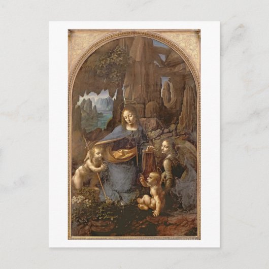 The Virgin of the Rocks Postkarte (Vorderseite)