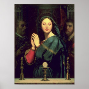 The Virgin with the Host, 1841 Poster