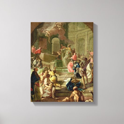 The Vision of St. Benedikt, c.1760 Leinwanddruck (Vorderseite)