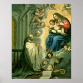 The Vision of St. Bernard, 1634 Poster (Vorne)