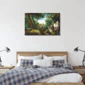 The Vision of St. Hubert, c.1620 (Öl auf Tafel) Leinwanddruck (Insitu (Schlafzimmer))