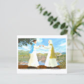 The Visitation of Mary to Elizabeth Postkarte (Stehend Vorderseite)