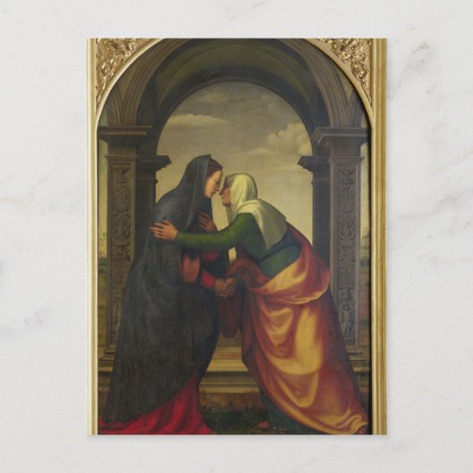 The Visitation of St. Elizabeth to the Virgin Mary Postkarte (Vorderseite)