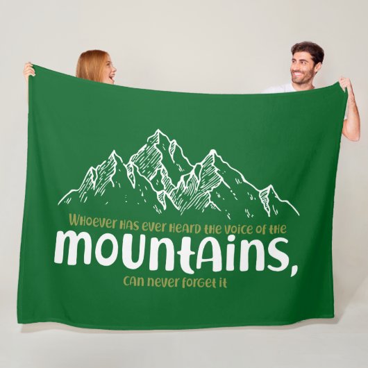 The Voice of the Mountains Fleecedecke (Beispiel)