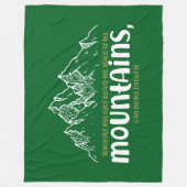 The Voice of the Mountains Fleecedecke (Vorderseite)