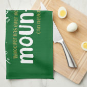 The Voice of the Mountains Geschirrtuch (Viertel Falte)