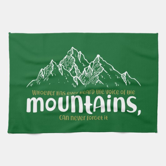 The Voice of the Mountains Geschirrtuch (Horizontal)