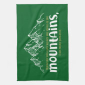 The Voice of the Mountains Geschirrtuch (Vertikal)